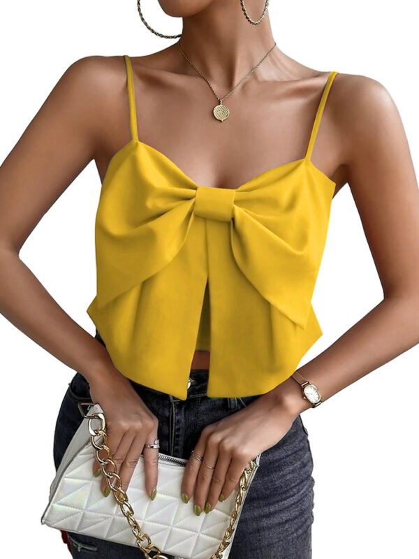 Camisole Belly-covering Bow Women's Top - Image 9