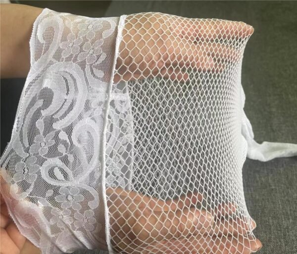 Small Mesh Stockings Plus Size Fishnet - Image 7