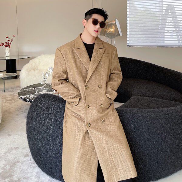 Knee-thick Windbreaker Jacket For Pi Shuai Zha Street - Image 5