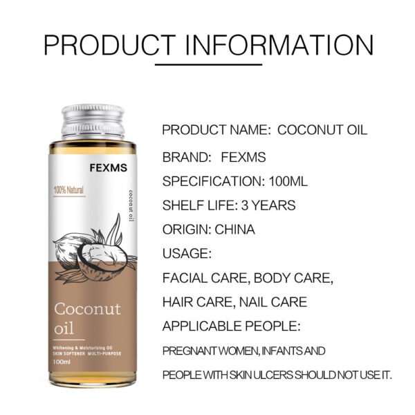 Coconut Skin Care Massage Body Care Essential Oil - Image 4