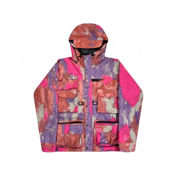 Stitching Nylon Stand Collar Shell Jacket Waterproof Windproof Jacket - Image 3