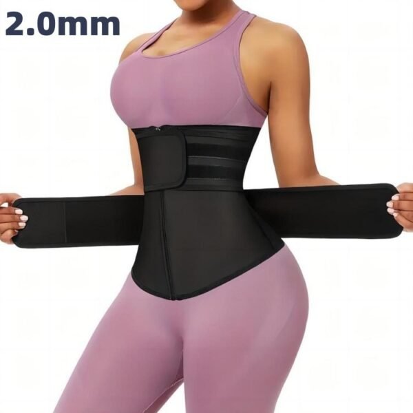 Slimming Belt Violently Sweat Adjustable Zipper Body Shaping Belly Band - Image 6