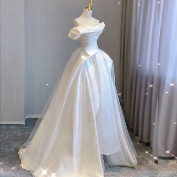 Temperament Princess Style French Satin Tail - Image 4