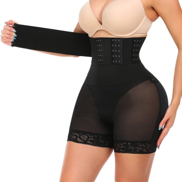 Plus Size Bodybuilding Buckle Strap Tight Waist Abdominal Pants - Image 6