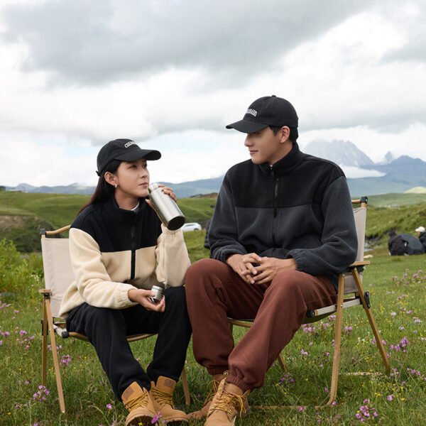 Polar Fleece Fleece-lined Thickened Coat