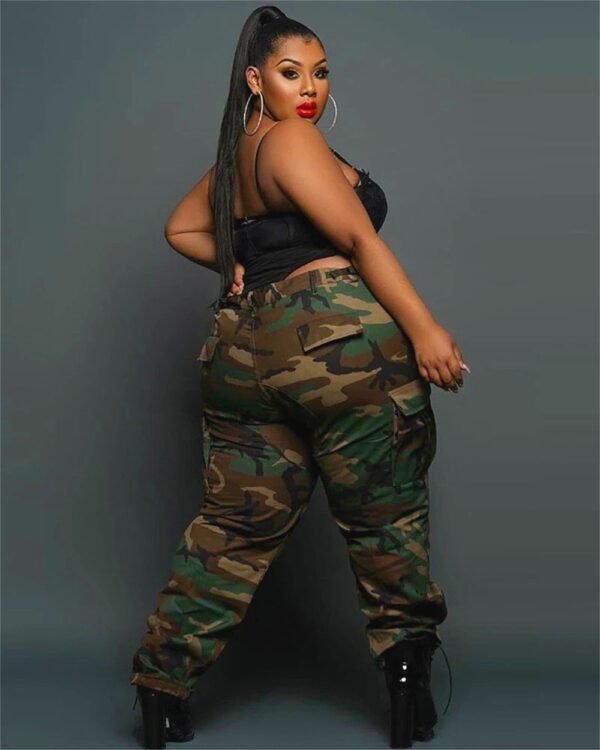 Street Leisure Sports Fans Color Printing Plus Size Pants - Image 2