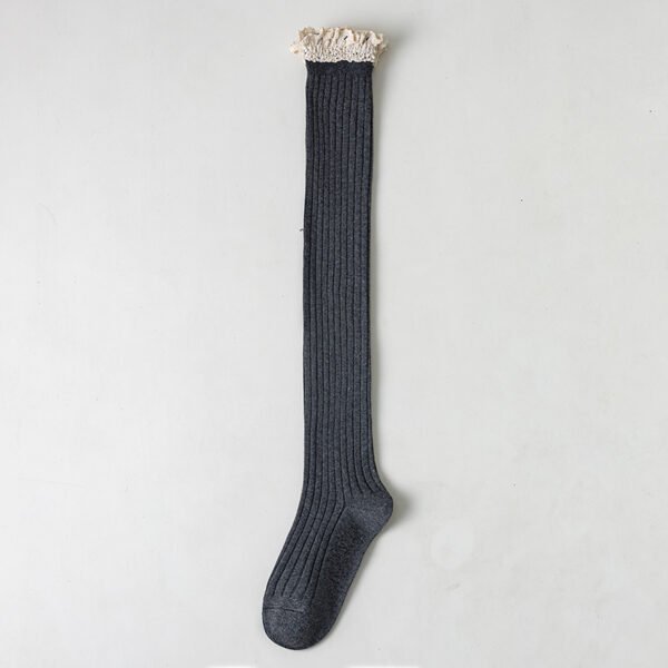 Japanese Lengthened Vertical Bar Twist Stockings - Image 10