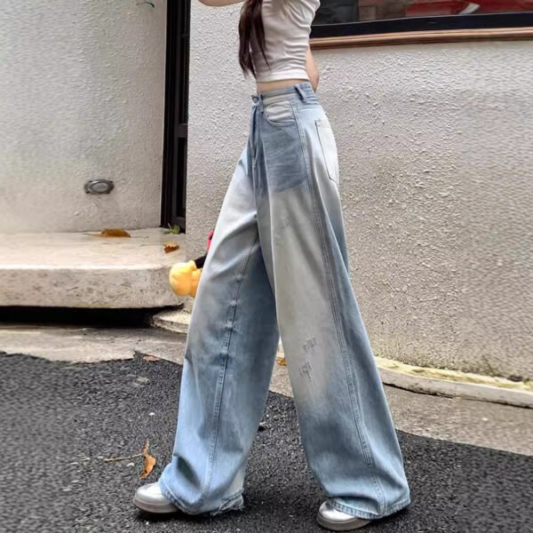 Women's American-style Retro Wide Leg Jeans Loose - Image 2
