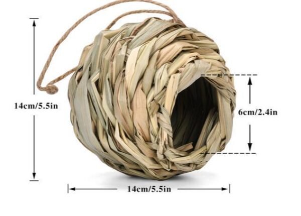 Straw Spherical Round Mouth Outdoor Bird Nest - Image 7