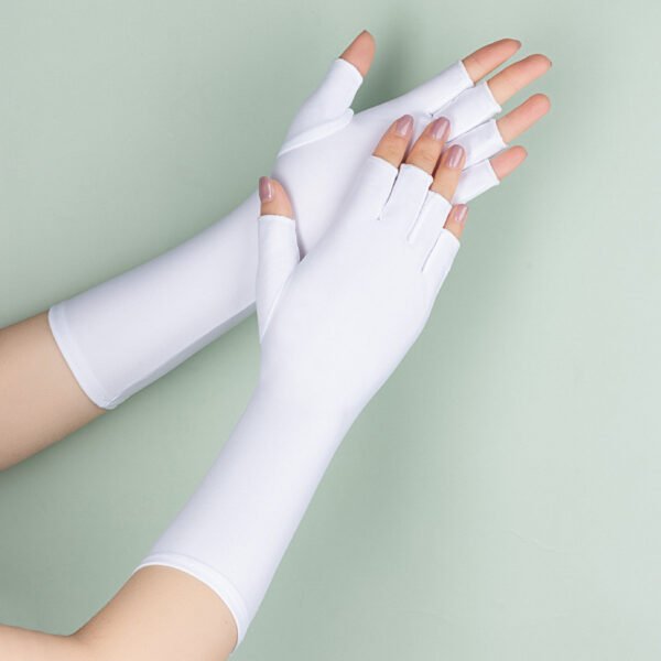 Summer Cool Long Half Finger Sun Protection Oversleeve - Image 7