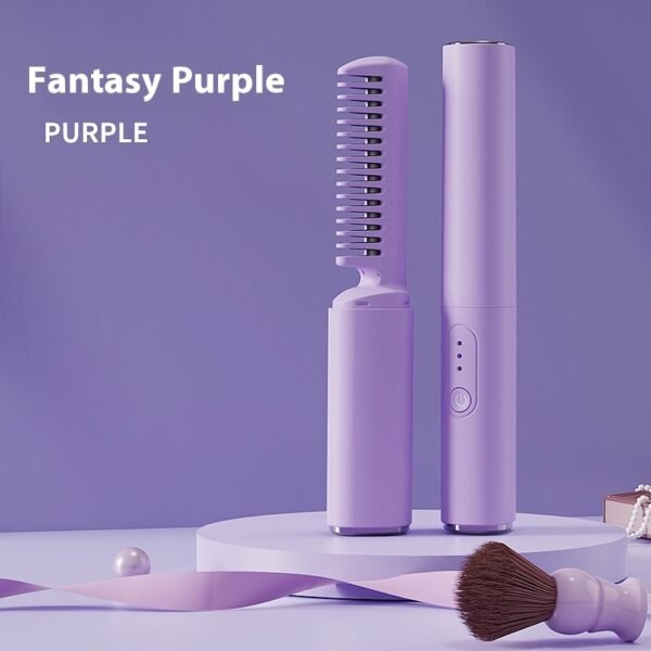 Wireless Hair Straighteners Small USB Charging Portable For Curling Or Straightening - Image 6
