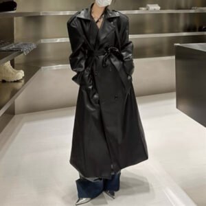 Heavy Industry Leather Trench