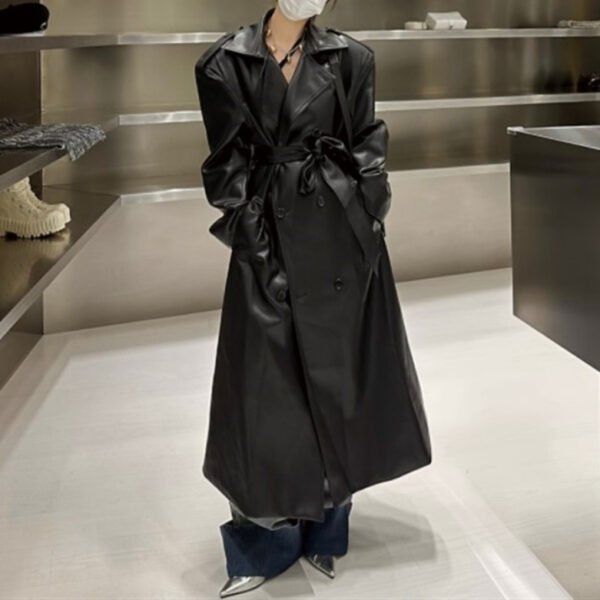 Heavy Industry Leather Trench