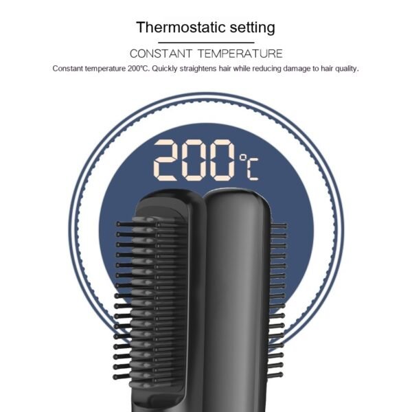 Wireless Charging Anion Straight Comb Usb Charging For Curling Or Straightening - Image 5