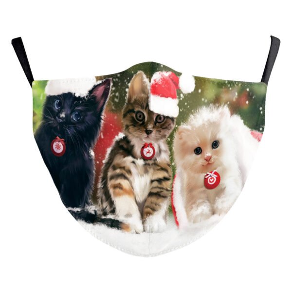 Santa Elk Digital Printing Double-layer Dust Mask - Image 7