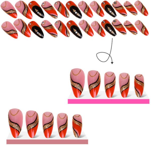 Wear Armor Medium Rhinestone Fake Nail Patch - Image 3