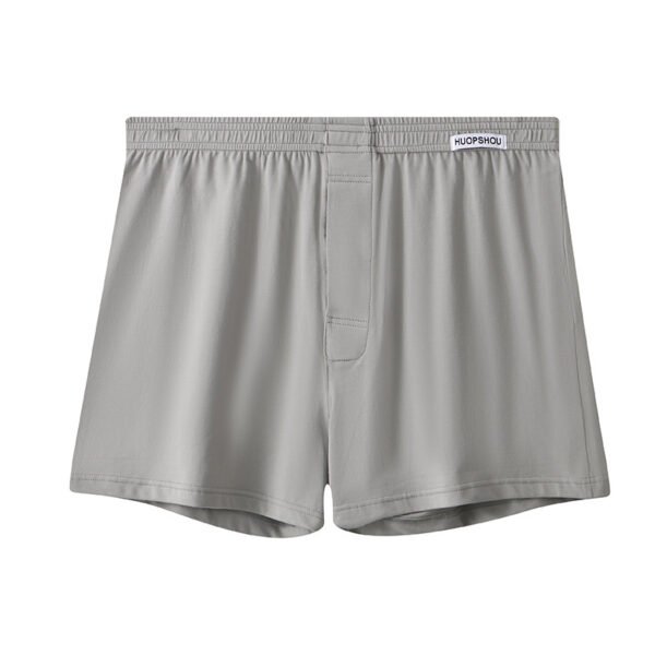 Loose Breathable Plus Size Men's Underwear Solid Color Boxers - Image 6