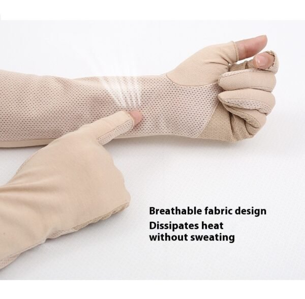 Driving Sun Protection Gloves Women's Thin Cotton Oversleeves - Image 8