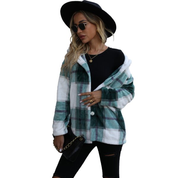Mid-length Loose Gold Mink Velvet Coat - Image 5