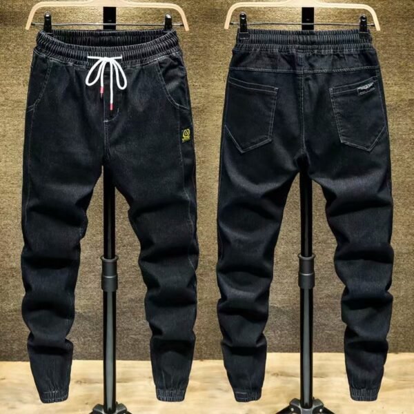 Men's All-matching Work Clothes Large Pocket Ankle-tied Casual Pants - Image 2