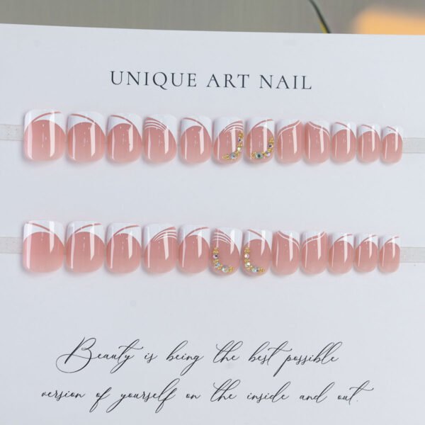Wear Manicure Nail Piece Removable White - Image 2