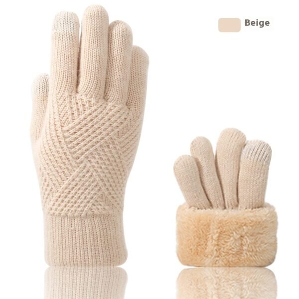 Double Layer Fleece-lined Thick Windproof Thermal Touch Screen Gloves - Image 8