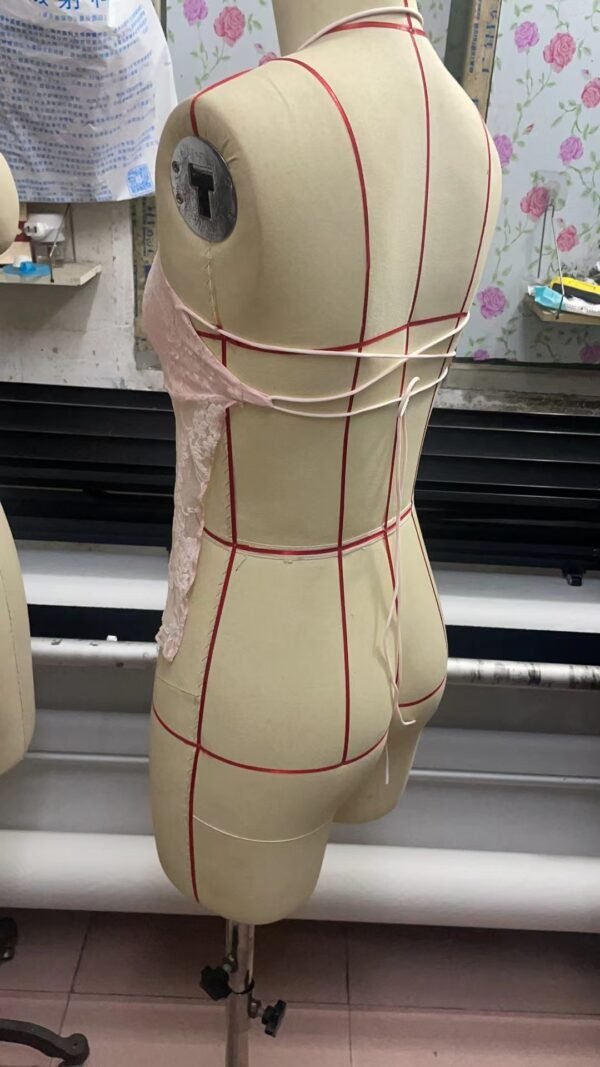 Pleated Lace Split Neck Vest - Image 8