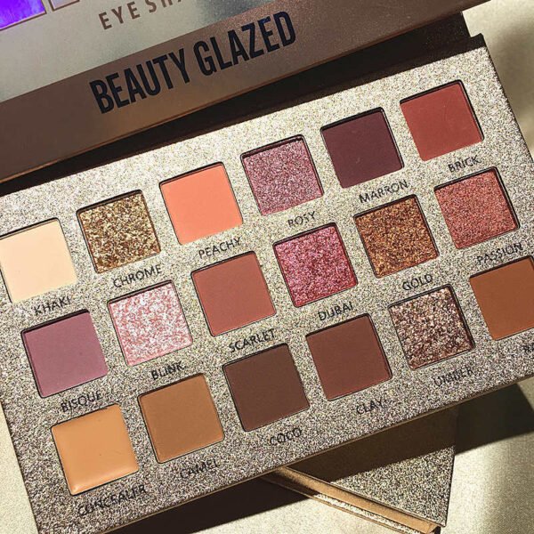 18 color eyeshadow multicolor desert rose eyeshadow tray - Image 5