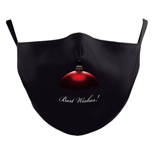 Christmas Red Digital Printing Double-layer Dust Mask - Image 9