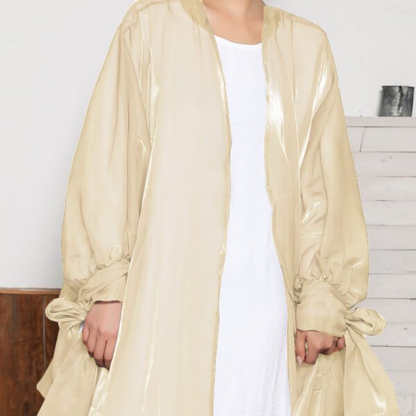 Six-color Middle East Arabic Cardigan Lace-up Bow Robe - Image 8