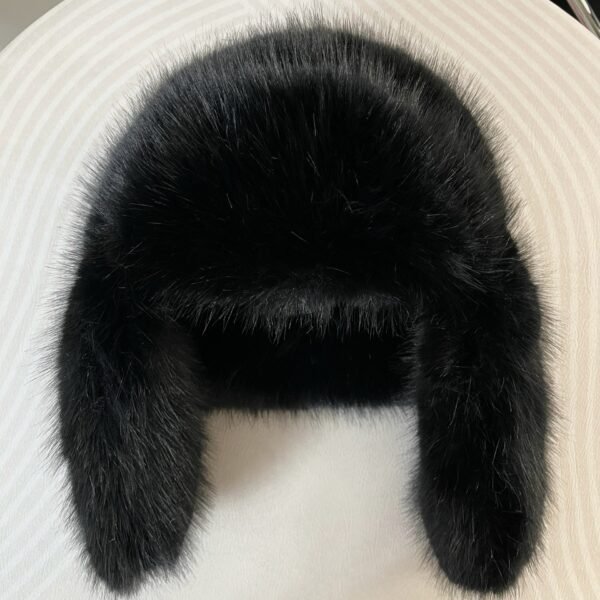 Blue Mink Velvet Ushanka Female Northeast Plush Bonnet - Image 8