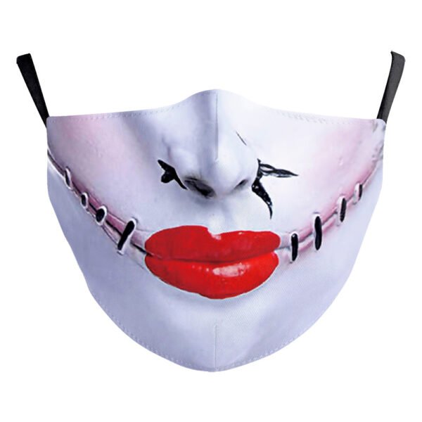 Halloween Digital Printing Funny Face Double-layer Dust Mask - Image 9
