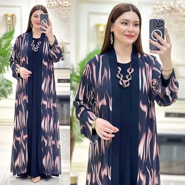 Digital Print Cardigan Set - Image 2
