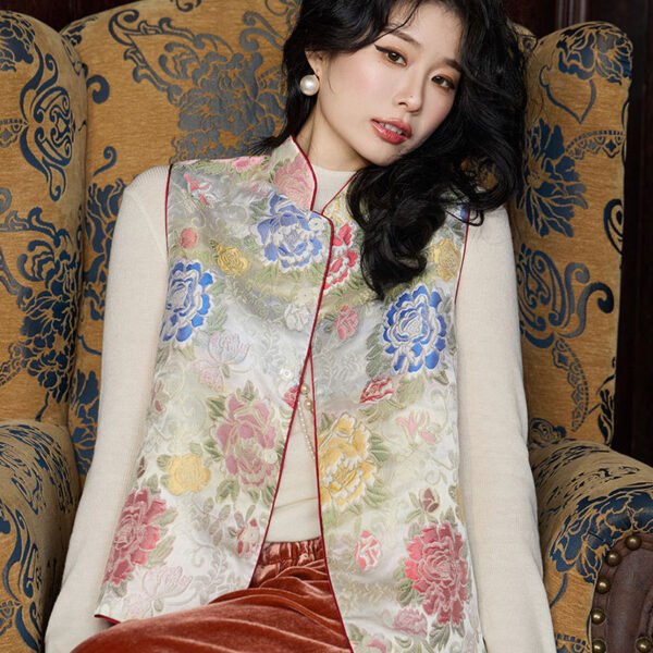 Suit Sleeveless Waistcoat Top For Women - Image 3