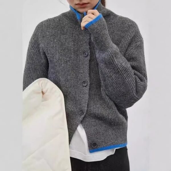 Turtleneck Sweater Coat Female Loose Temperament Casual Sweater - Image 2