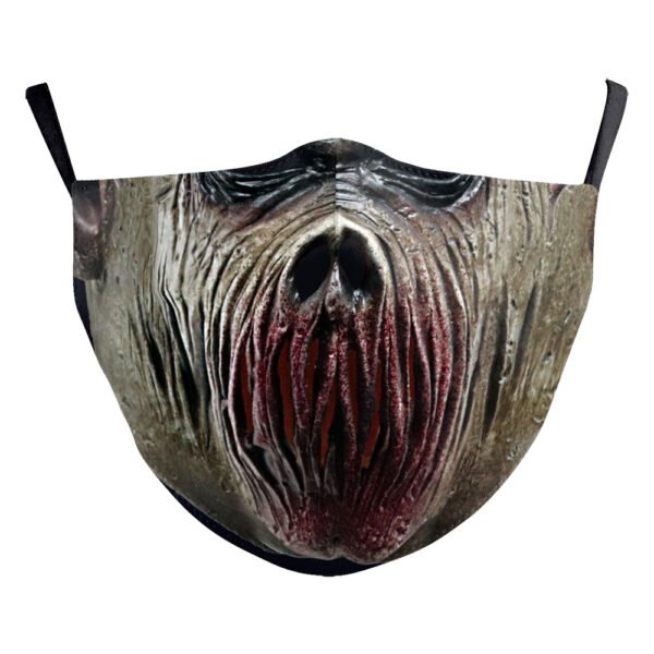 Digital Printing Halloween Clown Funny Horror Double-layer Dust Mask - Image 3
