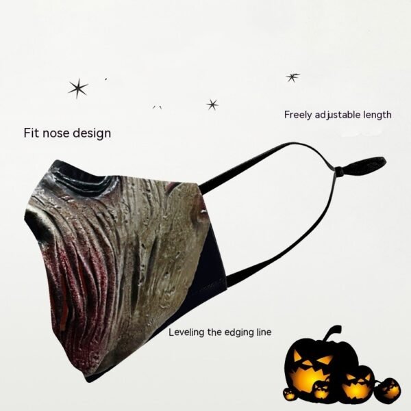 Digital Printing Halloween Clown Funny Horror Double-layer Dust Mask - Image 2