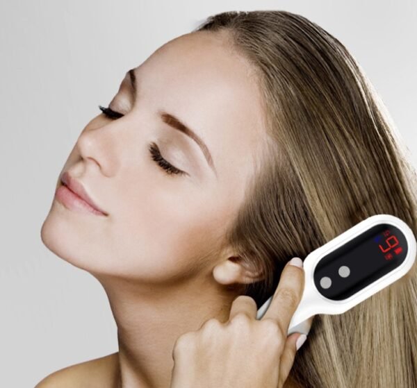 Electric Head Massager Magnetic Therapy Hair Growth Comb Blue Red Light Scalp Massage Brush Relieve Fatigue Pressure LED Display - Image 4