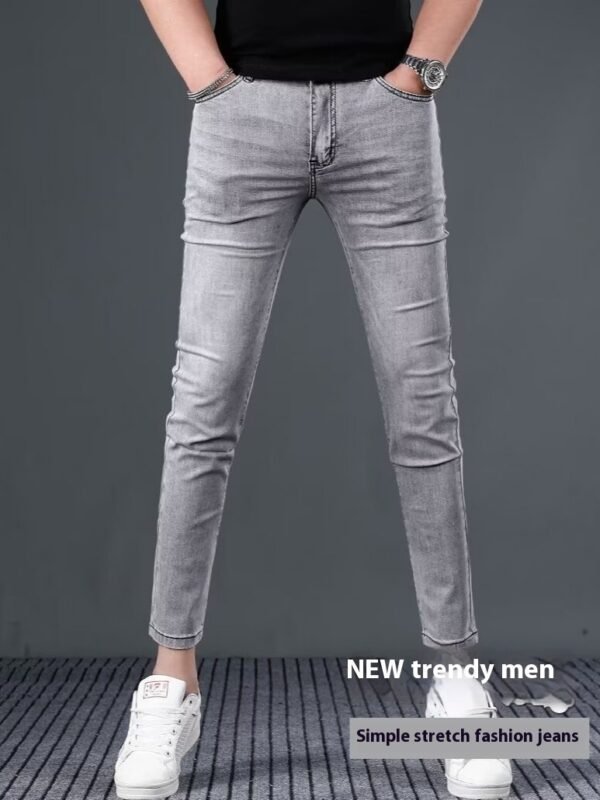 Stretch Slim Fit Elastic Ankle-length Pants Skinny Pants Spring And Summer Jeans - Image 7