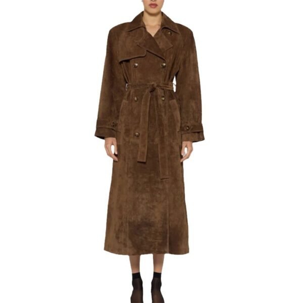 Classic Double-Breasted Trench Coat - Image 6
