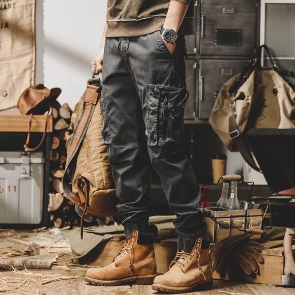 American Workwear Pants Men's Straight Functional Outdoor Tactics Casual Pants - Image 8