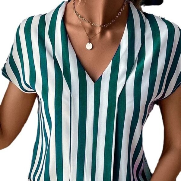 Striped Loose Printed Top For Women - Image 5