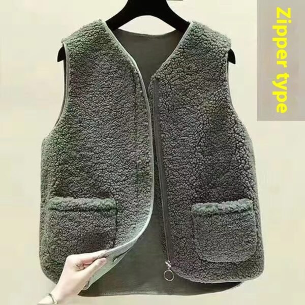 Plus-sized Plus Size Fleece Vest Plump Girls - Image 6