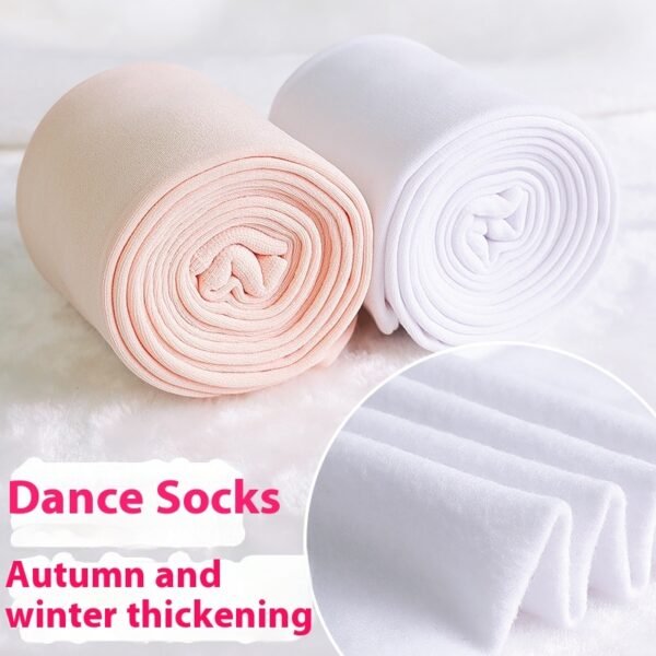 Children's Dance Socks Autumn And Winter Medium Thick Section Single-layer Fleece-lined - Image 2