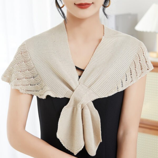 Ice Silk Shawl Outer Match Women's Cloak Neck Protection Scarf - Image 2