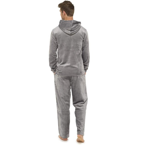 Flannel Grey Simple Home Men's Pajamas - Image 5
