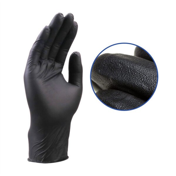 Disposable Black Composite Hand Black Protective Gloves - Image 8