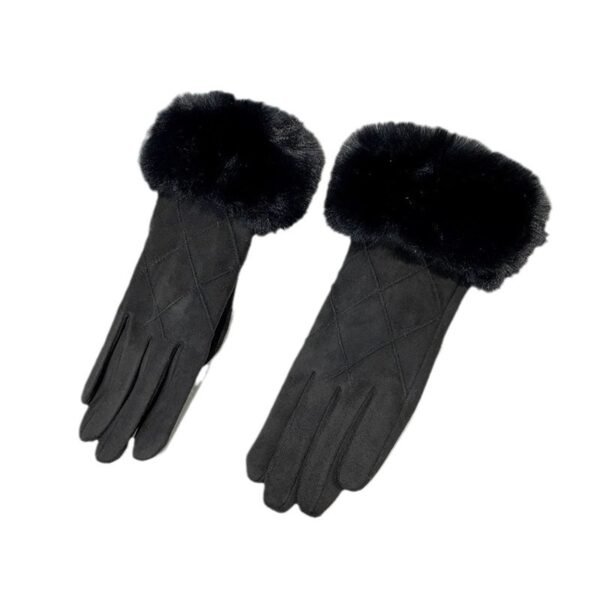 Fleece Lined Padded Warm Keeping Touch Screen Gloves Outdoor Cold-proof Gloves - Image 4