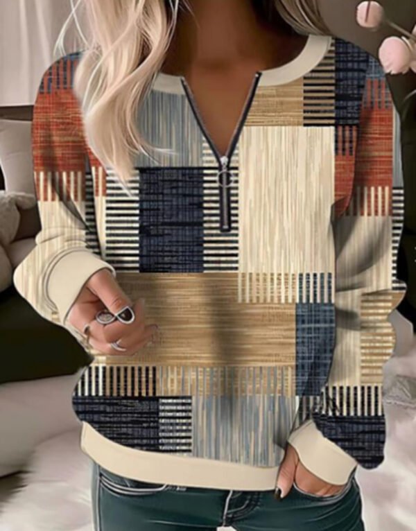 Long Sleeve Loose Sweatshirt Women - Image 6