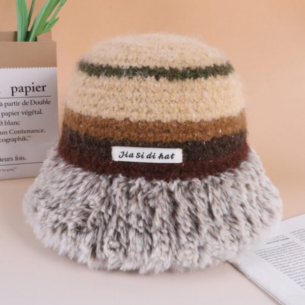 Autumn And Winter Dopamine Knitted Wool Cap Women's Warm Korean Style - Image 9